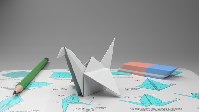 labuť origami